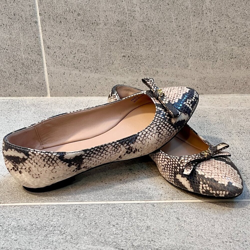 Stuart Weitzman Jodie Python Flats Size 6.5